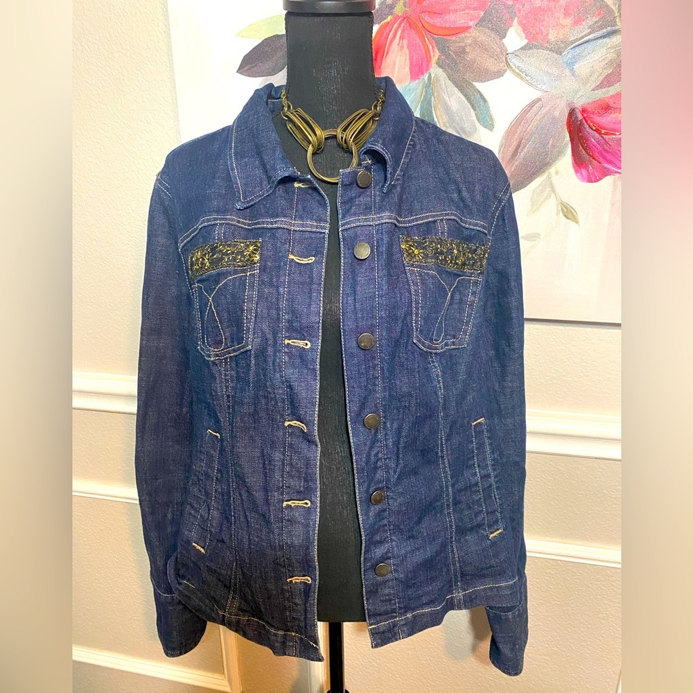 Calvin Klein Jeans Blue Jean Jacket || Size XL